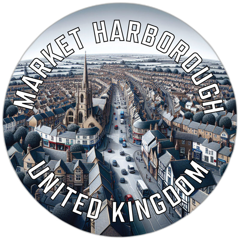 Market Harborough United Kingdom Souvenir Vinyl Decal Sticker 6-Inch