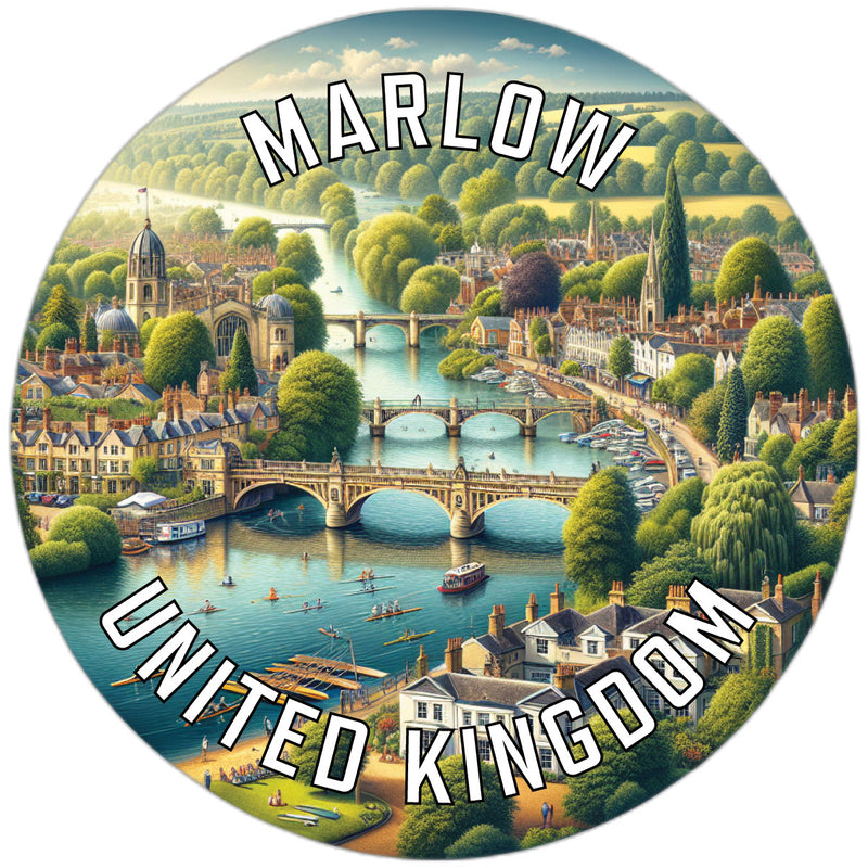 Marlow United Kingdom Souvenir Vinyl Decal Sticker 2-Inch