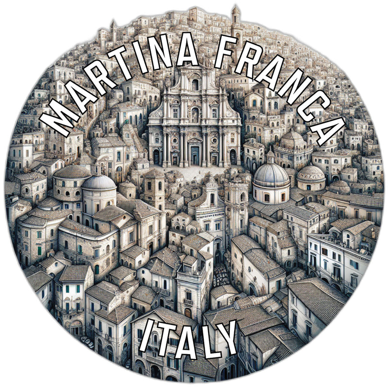 Martina Franca Italy Souvenir Die Cut Flat Magnet 2-Inch
