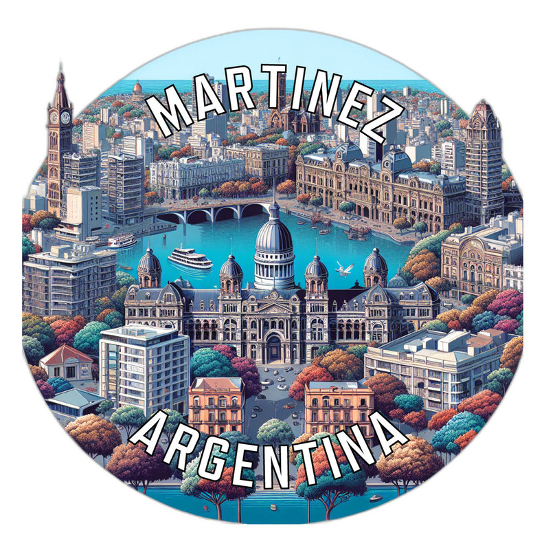 Martinez Argentina Souvenir Vinyl Decal Sticker 2-Inch