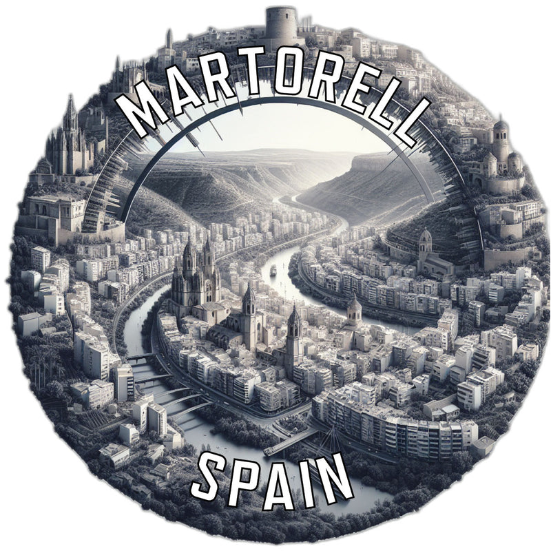 Martorell Spain Souvenir Die Cut Flat Magnet 2-Inch
