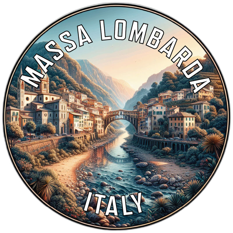 Massa Lombarda Italy Souvenir Die Cut Flat Magnet 2-Inch