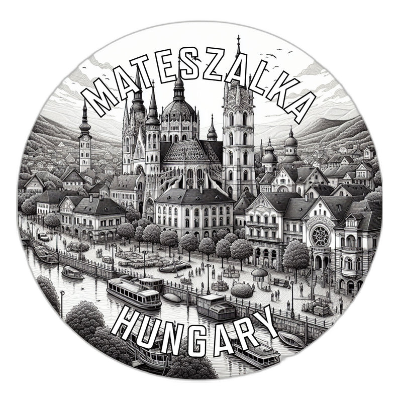 Mateszalka Hungary Souvenir Die Cut Flat Magnet 6-Inch
