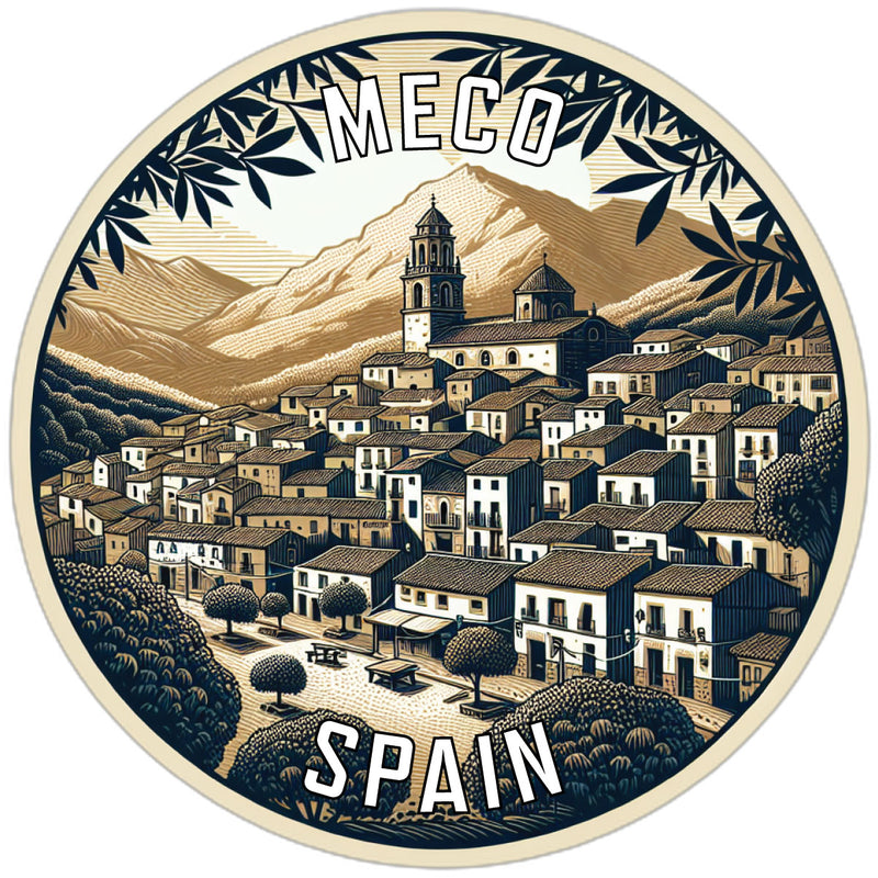 Meco Spain Souvenir Vinyl Decal Sticker 6-Inch