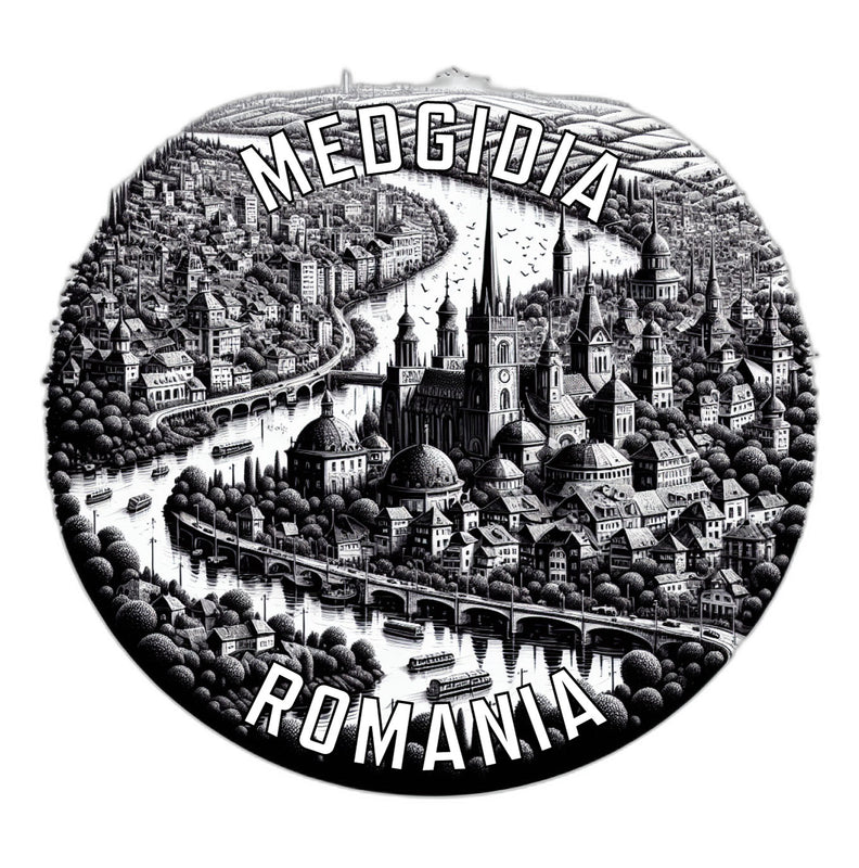 Medgidia Romania Souvenir Die Cut Flat Magnet 6-Inch