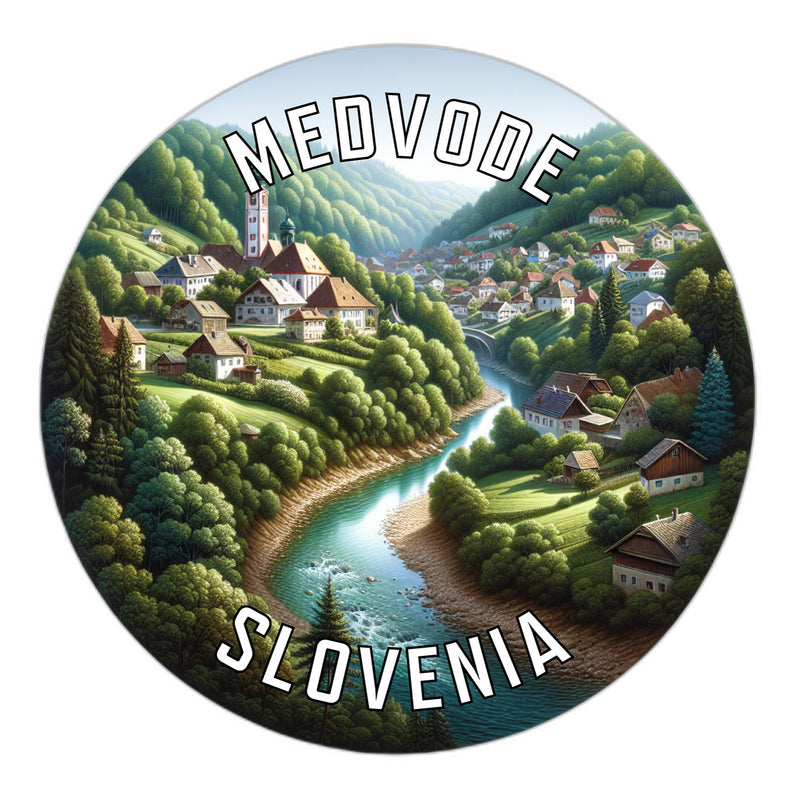 Medvode Slovenia Souvenir Vinyl Decal Sticker 2-Inch