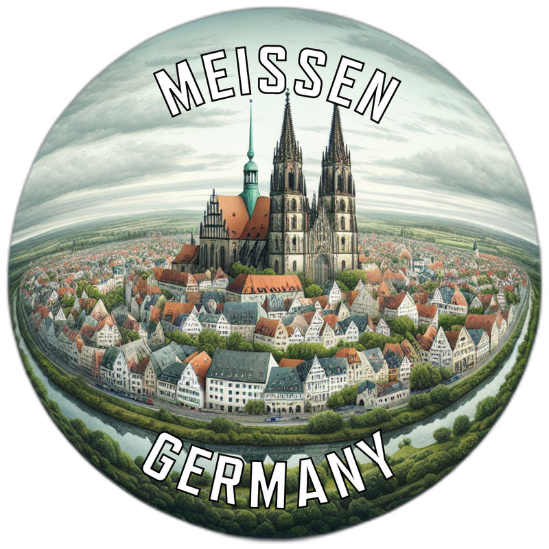 Meissen Germany Souvenir Vinyl Decal Sticker 6-Inch
