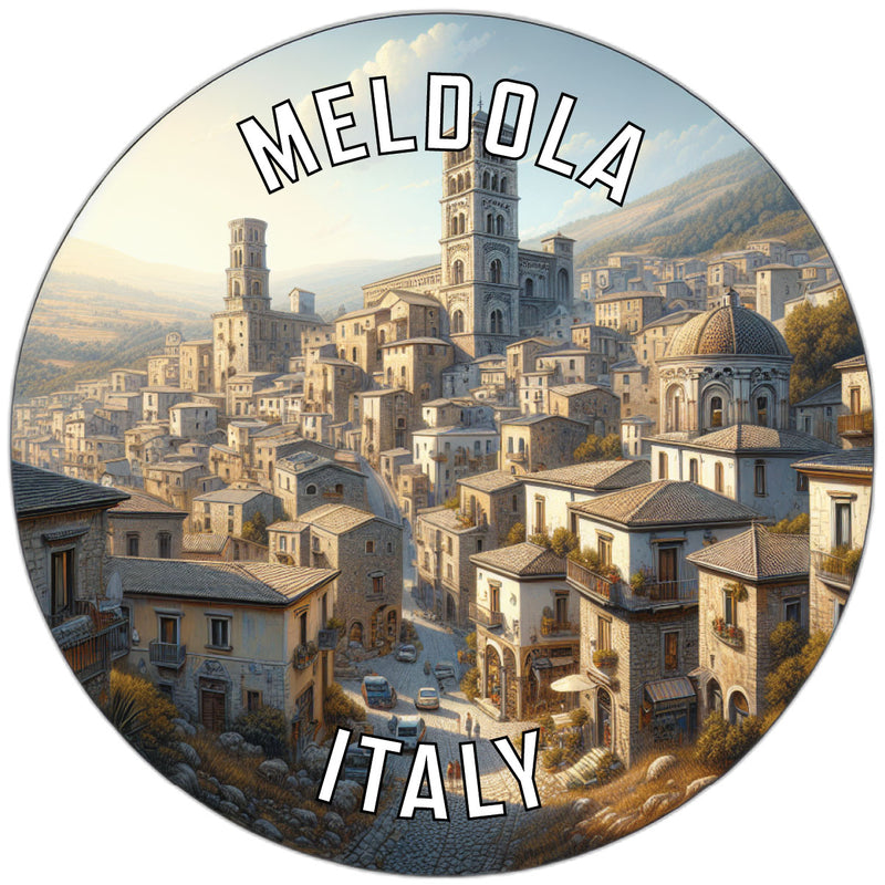 Meldola Italy Souvenir Die Cut Flat Magnet 2-Inch