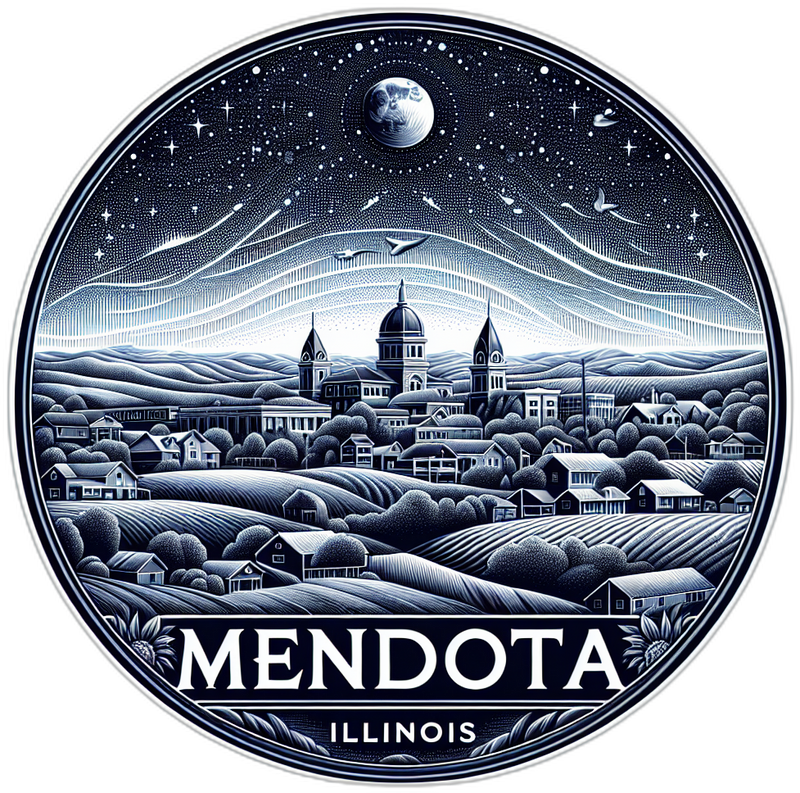 Mendota Illinois Souvenir Vinyl Decal Sticker 6-Inch
