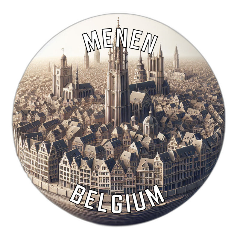 Menen Belgium Souvenir Vinyl Decal Sticker 2-Inch