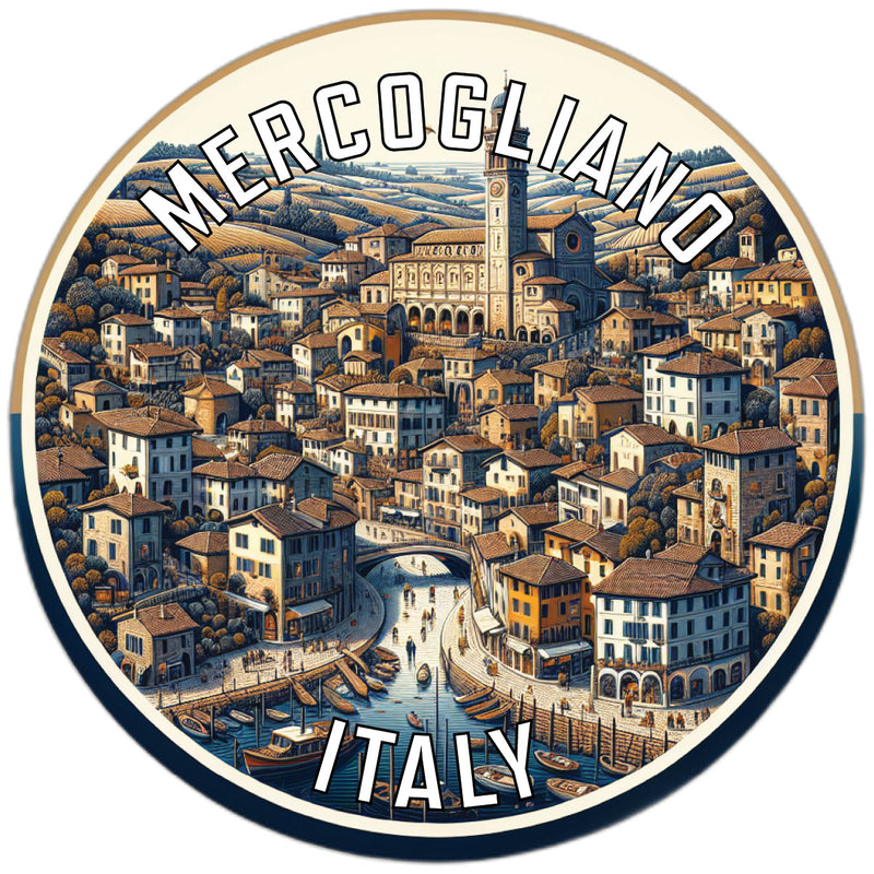 Mercogliano Italy Souvenir Die Cut Flat Magnet 6-Inch