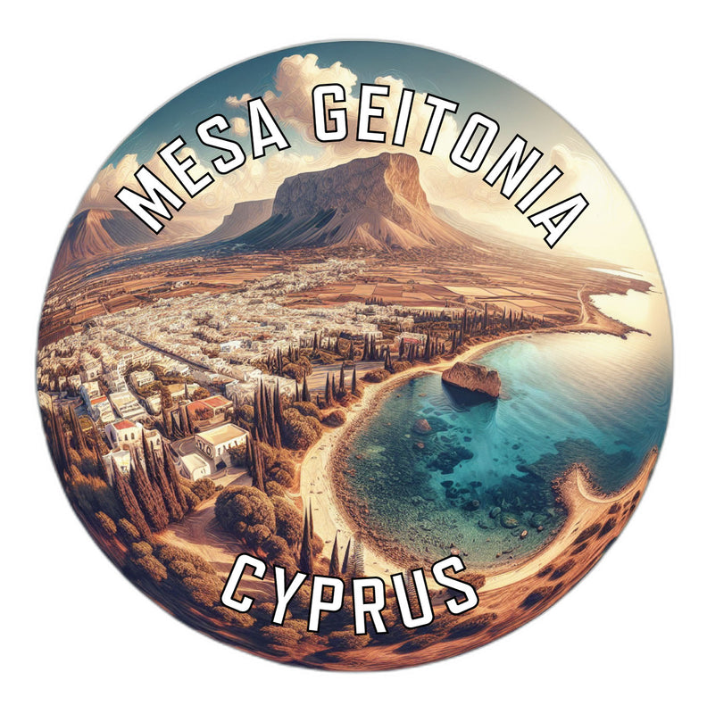Mesa Geitonia Cyprus Souvenir Die Cut Flat Magnet 6-Inch