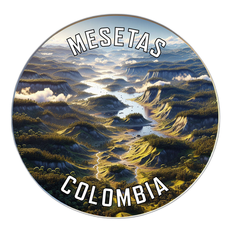 Mesetas Colombia Souvenir Vinyl Decal Sticker 2-Inch