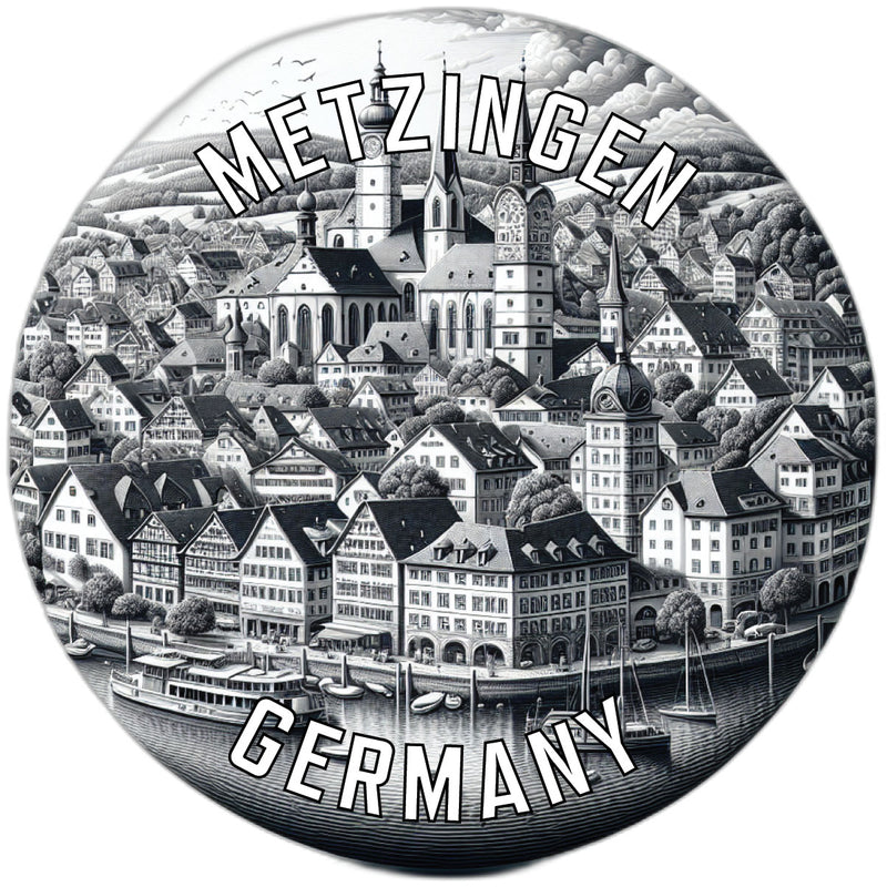 Metzingen Germany Souvenir Vinyl Decal Sticker 4-Inch
