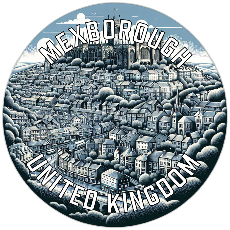 Mexborough United Kingdom Souvenir Die Cut Flat Magnet 6-Inch