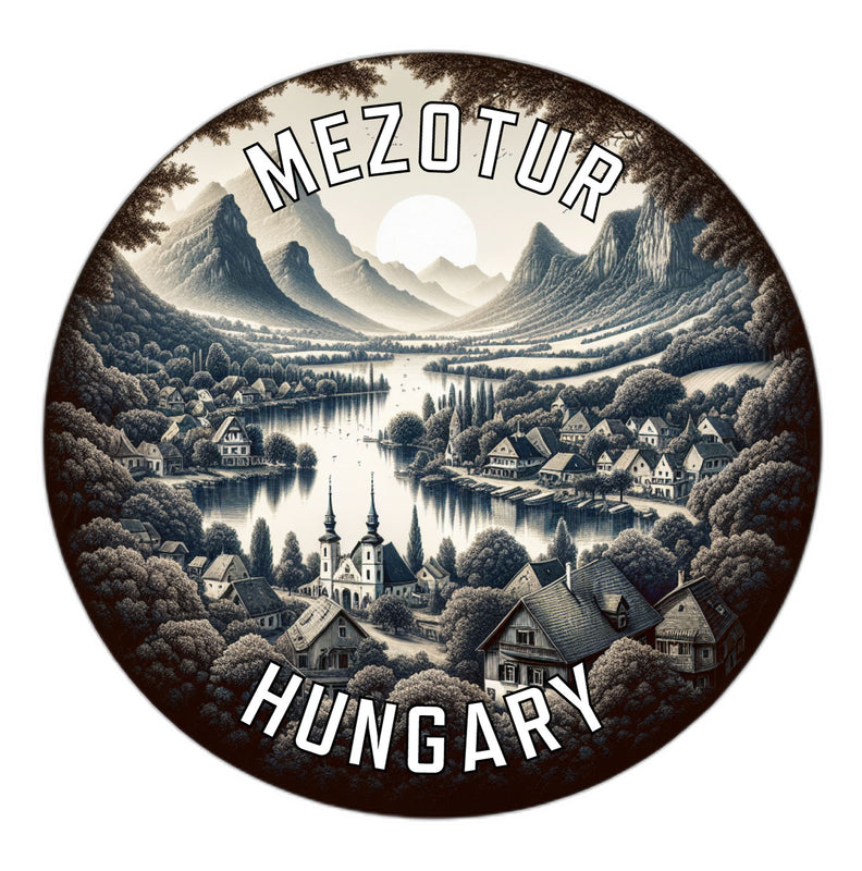 Mezotur Hungary Souvenir Die Cut Flat Magnet 3-Inch