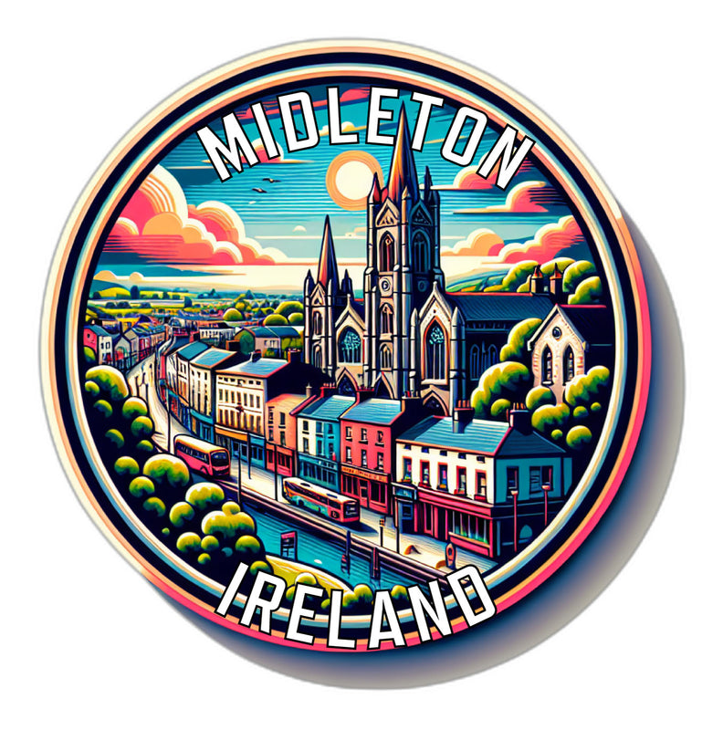Midleton Ireland Souvenir Vinyl Decal Sticker 6-Inch