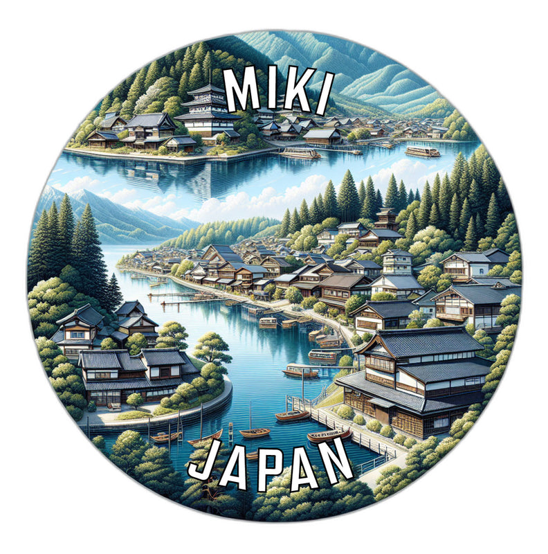 Miki Japan Souvenir Die Cut Flat Magnet 6-Inch