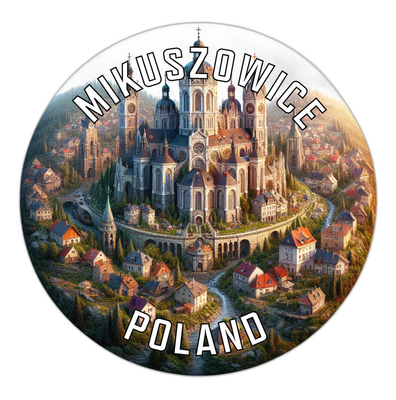 Mikuszowice Poland Souvenir Die Cut Flat Magnet 2-Inch