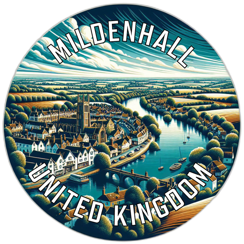 Mildenhall United Kingdom Souvenir Vinyl Decal Sticker 6-Inch