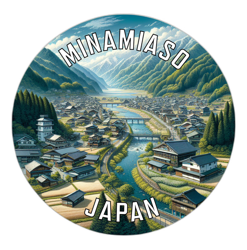 Minamiaso Japan Souvenir Vinyl Decal Sticker 2-Inch