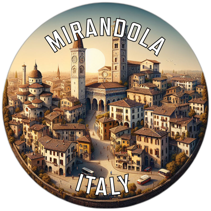 Mirandola Italy Souvenir Vinyl Decal Sticker 2-Inch