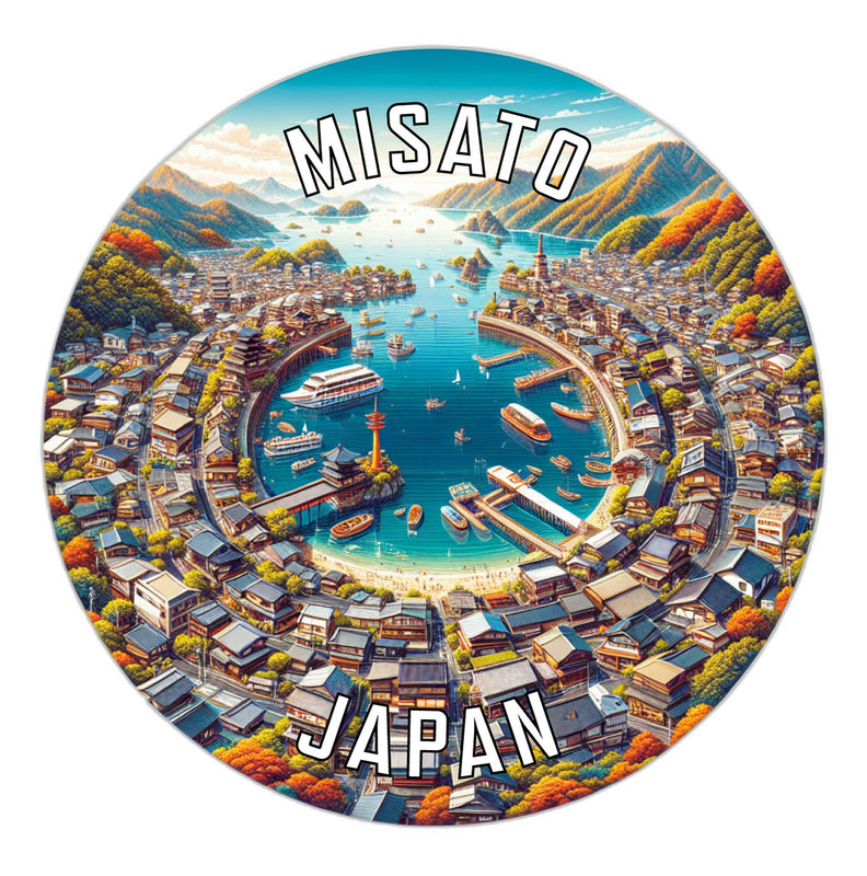 Misato Japan Souvenir Vinyl Decal Sticker 6-Inch