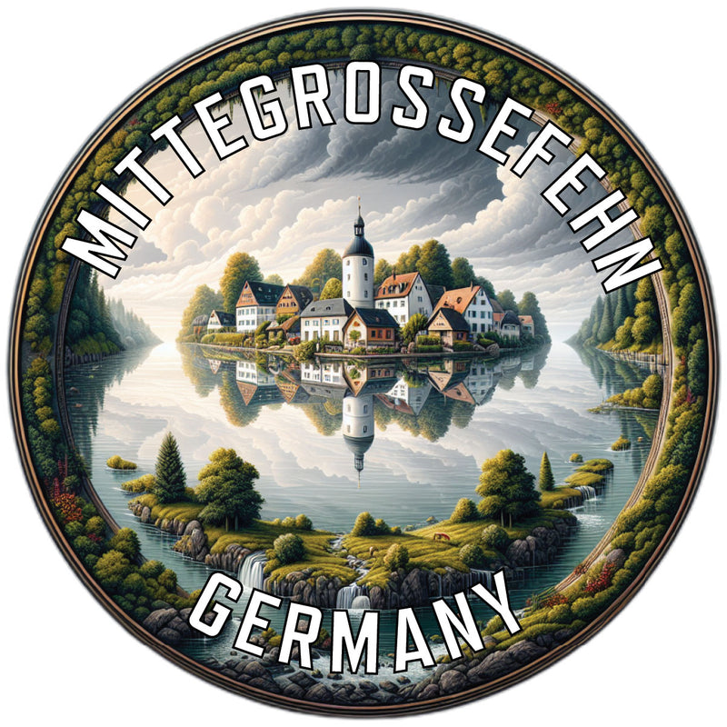 Mittegrossefehn Germany Souvenir Die Cut Flat Magnet 6-Inch