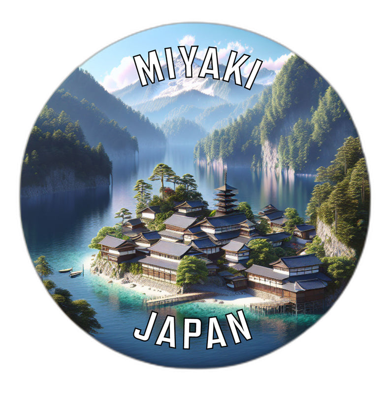 Miyaki Japan Souvenir Die Cut Flat Magnet 2-Inch