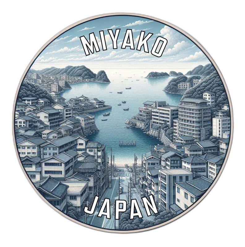 Miyako Japan Souvenir Die Cut Flat Magnet 6-Inch
