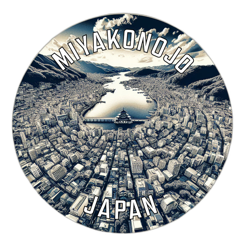 Miyakonojo Japan Souvenir Die Cut Flat Magnet 2-Inch