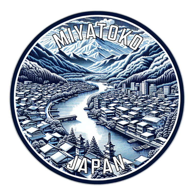 Miyatoko Japan Souvenir Die Cut Flat Magnet 6-Inch