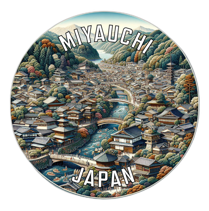 Miyauchi Japan Souvenir Vinyl Decal Sticker 6-Inch