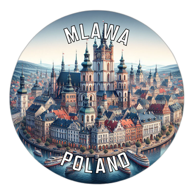 Mlawa Poland Souvenir Vinyl Decal Sticker 2-Inch