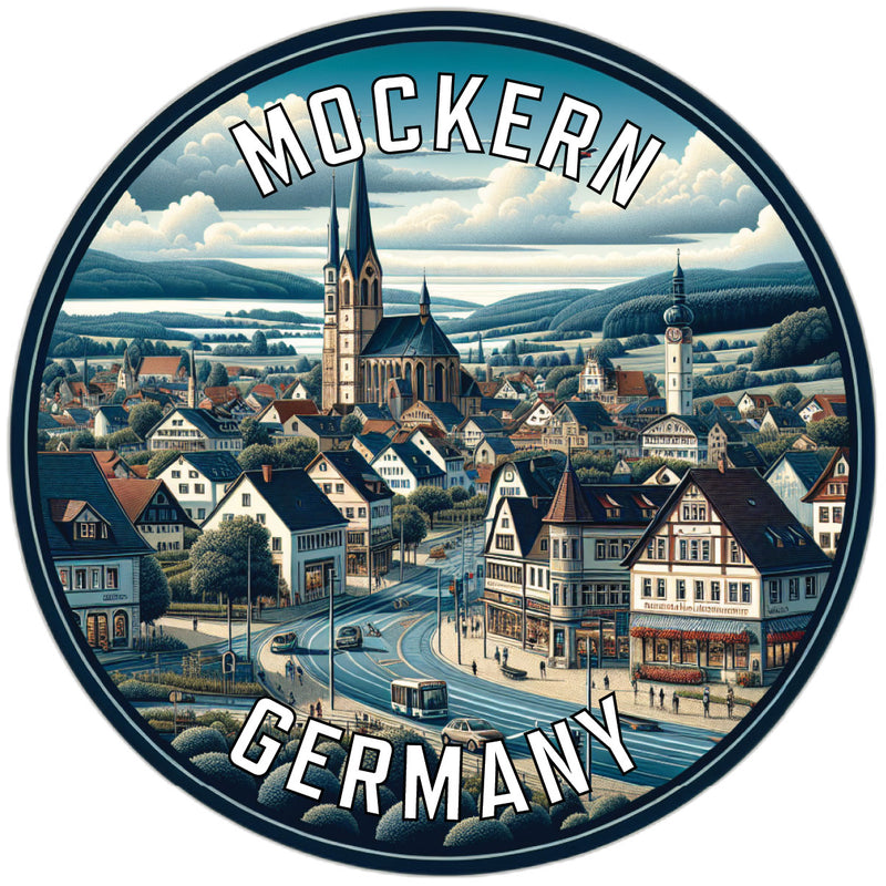 Mockern Germany Souvenir Die Cut Flat Magnet 2-Inch