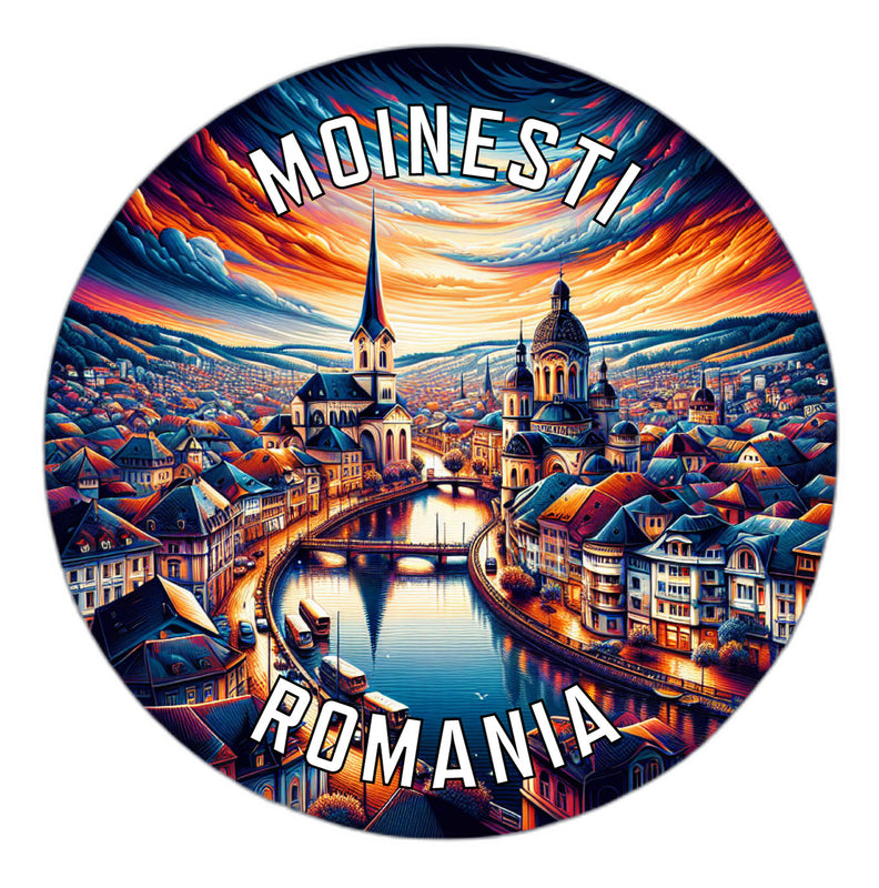 Moinesti Romania Souvenir Vinyl Decal Sticker 6-Inch