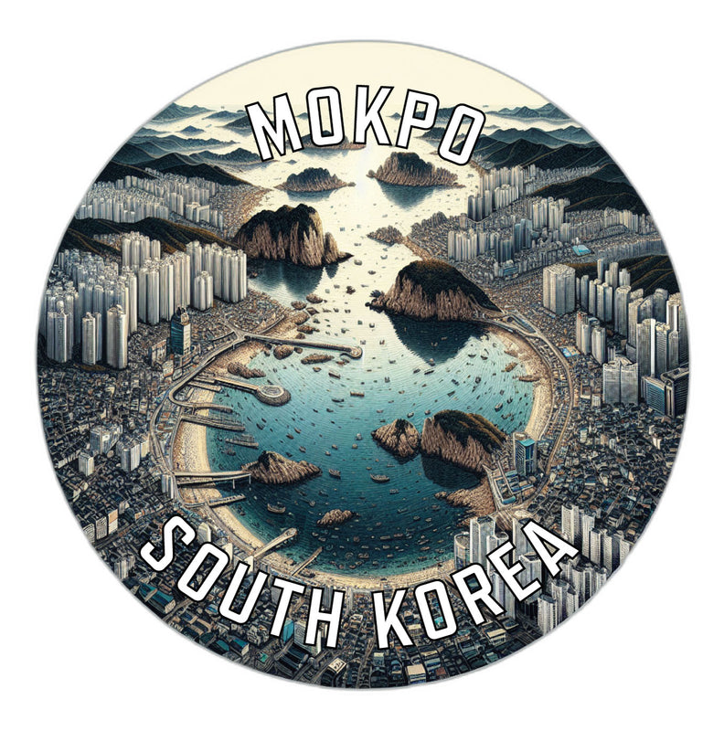 Mokpo Korea South Souvenir Vinyl Decal Sticker 2-Inch