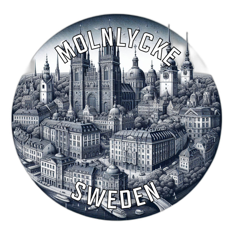 Molnlycke Sweden Souvenir Vinyl Decal Sticker 6-Inch