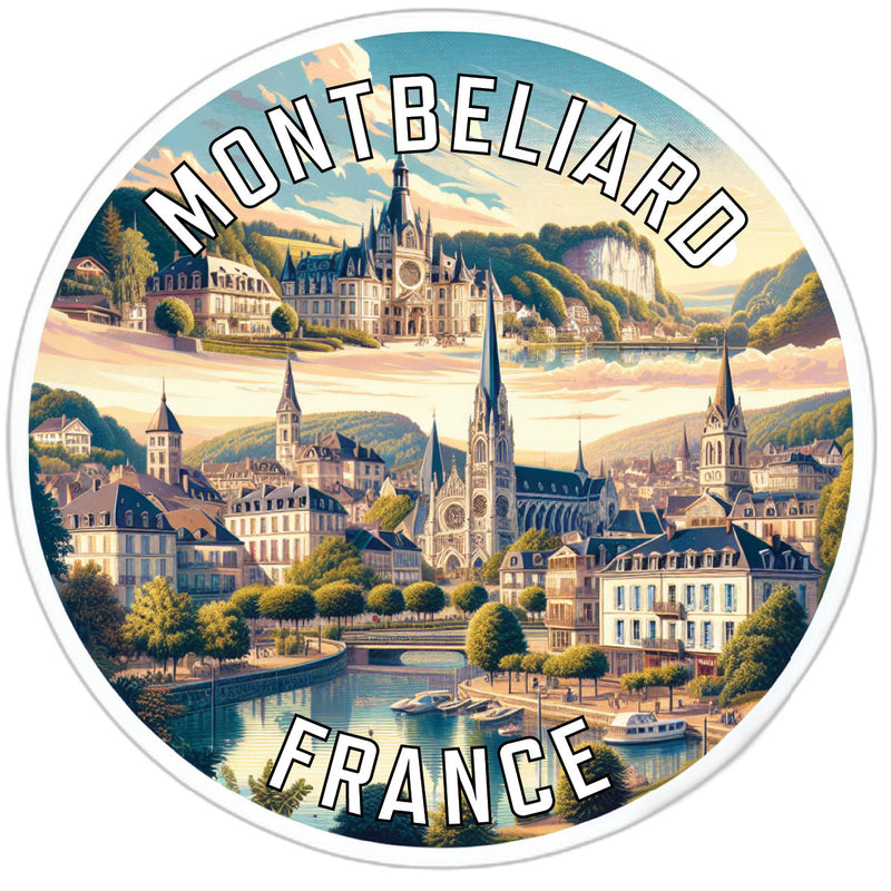 Montbeliard France Souvenir Vinyl Decal Sticker 2-Inch