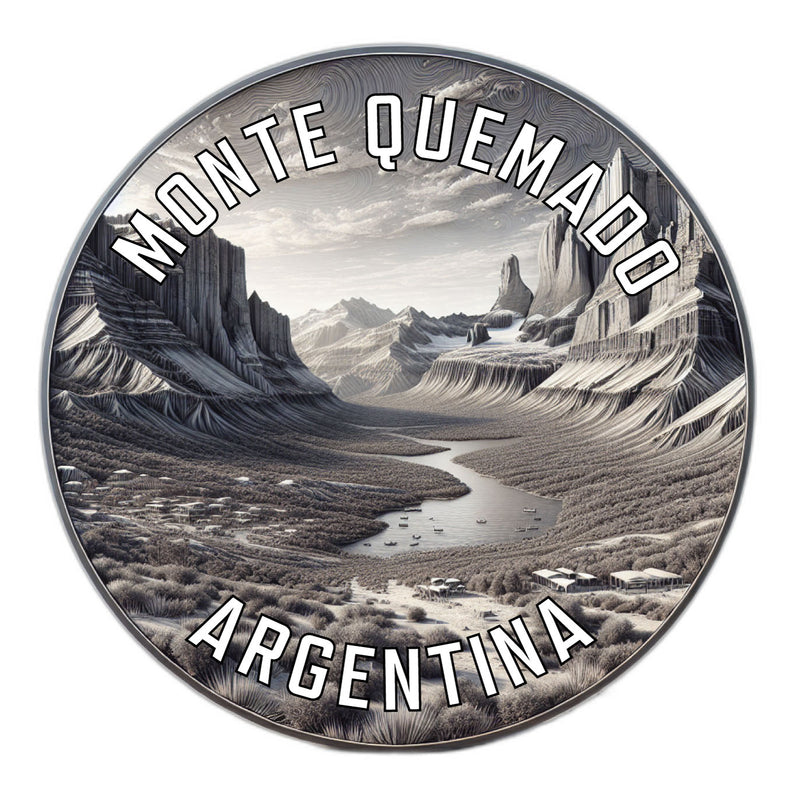 Monte Quemado Argentina Souvenir Vinyl Decal Sticker 2-Inch
