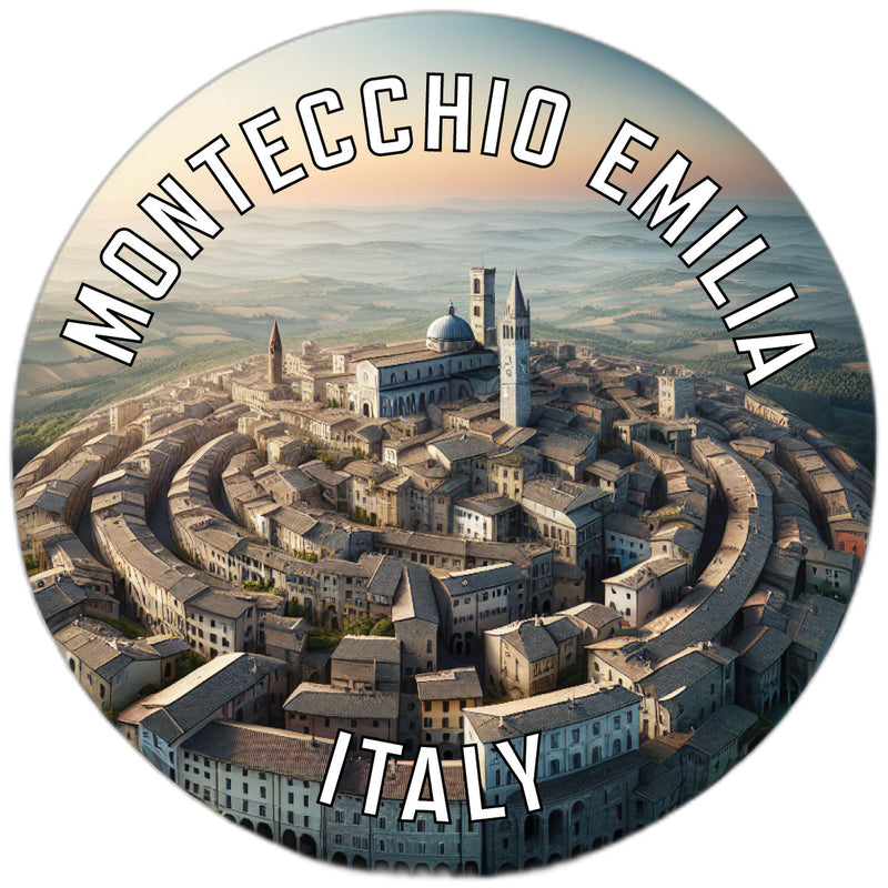 Montecchio Emilia Italy Souvenir Die Cut Flat Magnet 2-Inch