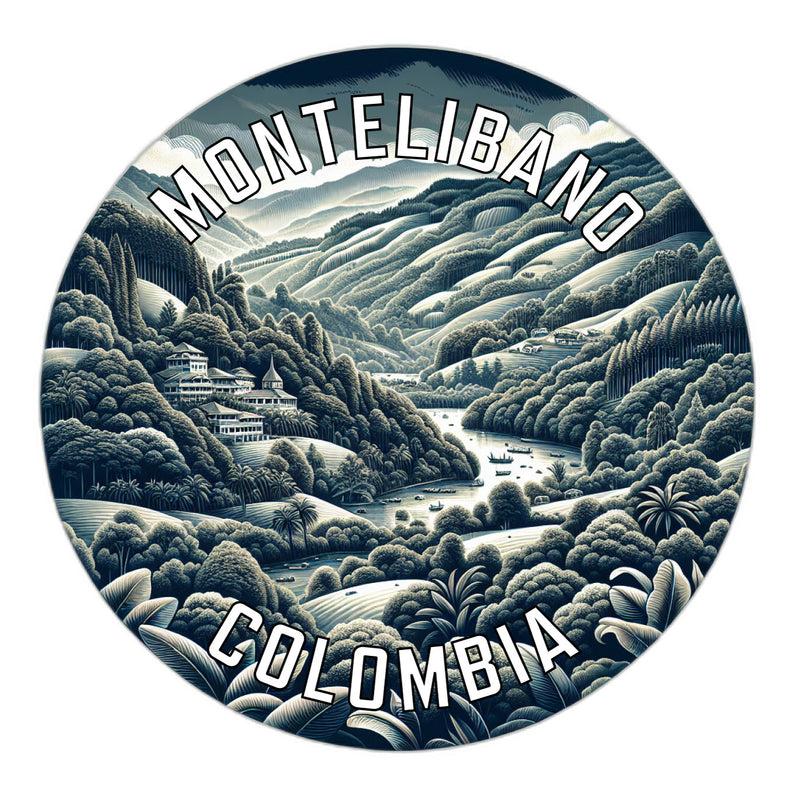 Montelibano Colombia Souvenir Vinyl Decal Sticker 2-Inch
