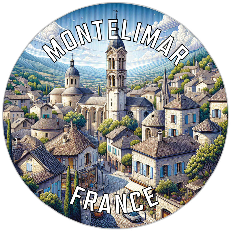 Montelimar France Souvenir Vinyl Decal Sticker 6-Inch