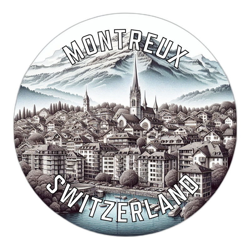 Montreux Switzerland Souvenir Vinyl Decal Sticker 2-Inch