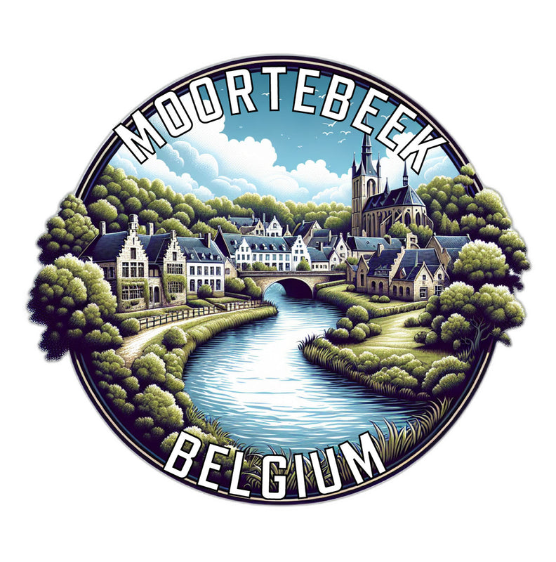 Moortebeek Belgium Souvenir Vinyl Decal Sticker 6-Inch