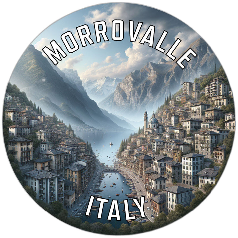 Morrovalle Italy Souvenir Die Cut Flat Magnet 6-Inch