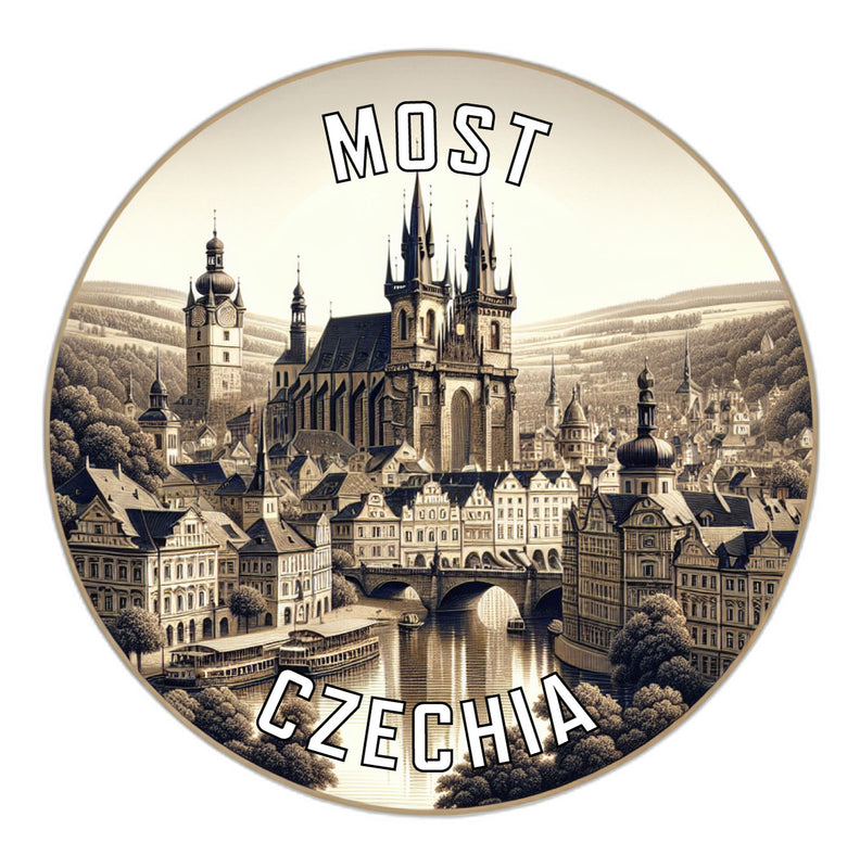 Most Czechia Souvenir Vinyl Decal Sticker 2-Inch