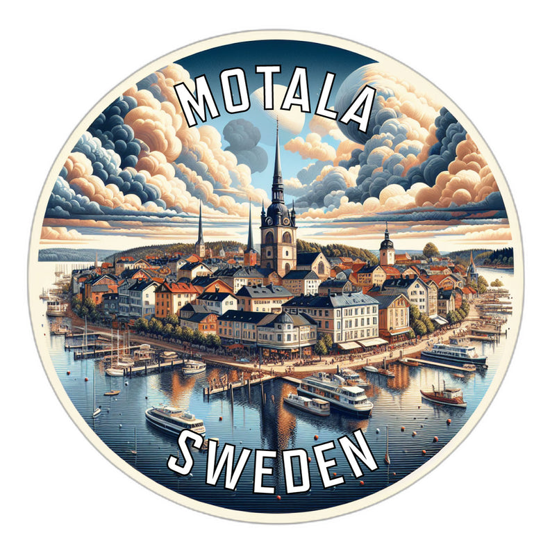 Motala Sweden Souvenir Vinyl Decal Sticker 6-Inch