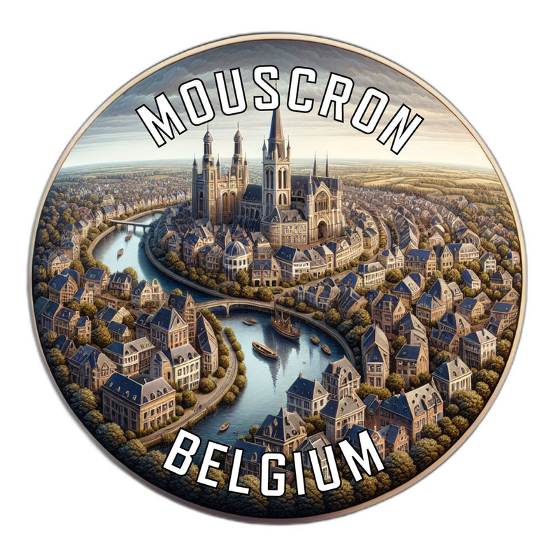 Mouscron Belgium Souvenir Vinyl Decal Sticker 2-Inch