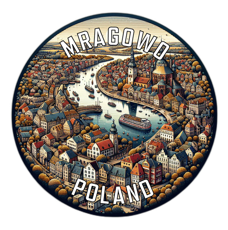 Mragowo Poland Souvenir Vinyl Decal Sticker 2-Inch